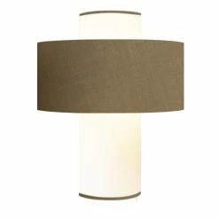 Abat-jours Lampes à Poser Lampe Taupe D 35 Cm