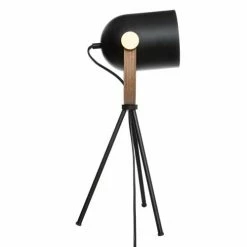 Home Maison Lampes à Poser Lampe Trépied Noir H45cm -Éclairage Soldes 2024 lampe trepied noir h45cm 2