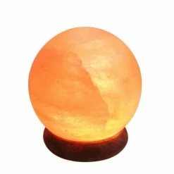 Zen'Arôme Guirlandes Et Décorations Lumineuses Lampe USB En Cristal De Sel D'Himalaya Sphère