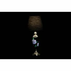Wadiga Lampes à Poser Lampes En Grès Noir Et Doré Fleurs 28x28x50cm - Lot De 2 -Éclairage Soldes 2024 lampes en gres noir et dore fleurs 28x28x50cm lot de 2 3