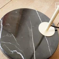 PIB Lampadaires Liseuse En Métal Et Marbre Noir -Éclairage Soldes 2024 liseuse en metal et marbre noir 2