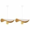 Tosel Suspensions Lot De 2 Suspension Acier Blanc D'ivoire -Éclairage Soldes 2024 lot de 2 suspension acier blanc d ivoire