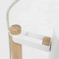 DIZY Design Lampadaires Luminaire à Poser Chêne Et Métal Blanc -Éclairage Soldes 2024 luminaire a poser chene et metal blanc 3