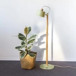 DIZY Design Lampadaires Luminaire à Poser Chêne Et Métal Laiton -Éclairage Soldes 2024 luminaire a poser chene et metal laiton 7