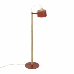 DIZY Design Lampadaires Luminaire à Poser Chêne Et Métal Vert -Éclairage Soldes 2024 luminaire a poser chene et metal terracotta 1