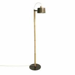 DIZY Design Lampadaires Luminaire à Poser Chêne Et Métal Vernis BRUT