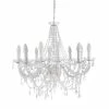 Maisons Du Monde Lustres Lustre à Pampilles En Métal Blanc D75 -Éclairage Soldes 2024 lustre a pampilles en metal blanc d75 1000 10 10 117803 1