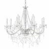 Maisons Du Monde Lustres Lustre à Pampilles En Métal Blanc Effet Vieilli D73 -Éclairage Soldes 2024 lustre a pampilles en metal blanc effet vieilli d73 1000 4 11 130309 9