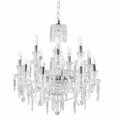 Maisons Du Monde Lustres Lustre à Pampilles En Métal Chromé