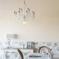 Maisons Du Monde Lustres Lustre à Pampilles En Métal Chromé -Éclairage Soldes 2024 lustre a pampilles en metal chrome 1000 5 0 177366 5