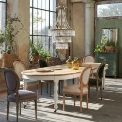 Maisons Du Monde Lustres Lustre à Pampilles En Métal Gris -Éclairage Soldes 2024 lustre a pampilles en metal gris 1000 11 8 154660 25