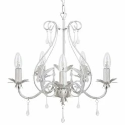 Beliani Lustres Lustre Blanc