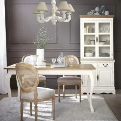 Maisons Du Monde Lustres Lustre Blanc Effet Vieilli Et Abat-jours Beiges -Éclairage Soldes 2024 lustre blanc effet vieilli et abat jours beiges 1000 4 28 106628 12