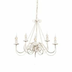 QAZQA Lustres Lustre En Acier Blanc