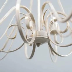 QAZQA Lustres Lustre En Acier Blanc -Éclairage Soldes 2024 lustre en acier blanc 4