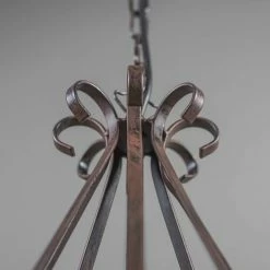 QAZQA Lustres Lustre En Acier Brun Rouille -Éclairage Soldes 2024 lustre en acier brun rouille 2