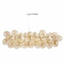 Maisons Du Monde Lustres Lustre En Métal Et Globes En Verre Ambré -Éclairage Soldes 2024 lustre en metal et globes en verre ambre 1000 5 9 182500 2