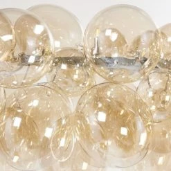 Maisons Du Monde Lustres Lustre En Métal Et Globes En Verre Ambré -Éclairage Soldes 2024 lustre en metal et globes en verre ambre 1000 5 9 182500 4