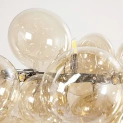 Maisons Du Monde Lustres Lustre En Métal Et Globes En Verre Ambré -Éclairage Soldes 2024 lustre en metal et globes en verre ambre 1000 5 9 182500 5