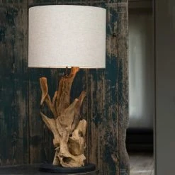 Light & Living Lampes à Poser Pied De Lampe En Bois -Éclairage Soldes 2024 pied de lampe en bois 1