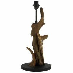 Light & Living Lampes à Poser Pied De Lampe En Bois -Éclairage Soldes 2024 pied de lampe en bois 2