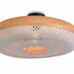 Good & Mojo Suspensions Plafonnier En Bambou Blanc D60 -Éclairage Soldes 2024 plafonnier en bambou blanc d60 4