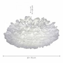 Keria Suspensions Plafonnier En Fabric Blanc -Éclairage Soldes 2024 plafonnier en fabric blanc 2