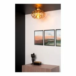 Lampea Suspensions Plafonnier En Métal Doré 20 Cm -Éclairage Soldes 2024 plafonnier en metal dore 20 cm 1