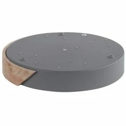 Beliani Suspensions Plafonnier En Métal LED ⌀ 31 Cm Gris Et Bois Clair -Éclairage Soldes 2024 plafonnier en metal led 31 cm gris et bois clair 3