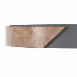 Beliani Suspensions Plafonnier En Métal LED ⌀ 31 Cm Gris Et Bois Clair -Éclairage Soldes 2024 plafonnier en metal led 31 cm gris et bois clair 4