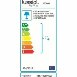 Lussiol Lighting Suspensions Plafonnier En Métal Transparent D. 34 Cm -Éclairage Soldes 2024 plafonnier en metal transparent d 34 cm 2