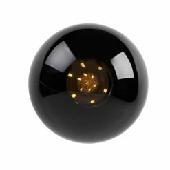 QAZQA Suspensions Plafonnier En Verre Noir -Éclairage Soldes 2024 plafonnier en verre noir 23