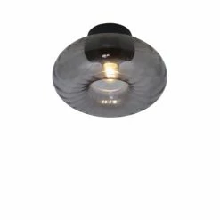 It's About Romi Suspensions Plafonnier En Verre Noir, H. 18cm