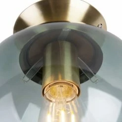 QAZQA Suspensions Plafonnier En Verre Vert -Éclairage Soldes 2024 plafonnier en verre vert 8