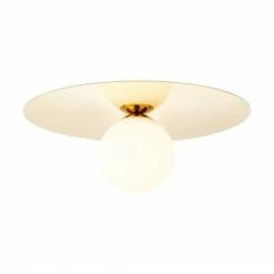 Brilliant Suspensions Plafonnier Ou Applique Murale Métal Or/verre D30cm -Éclairage Soldes 2024 plafonnier ou applique murale metal or verre d30cm 3