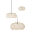 Meubles & Design Suspensions Set De 3 Abat Jour En Rotin Blanc -Éclairage Soldes 2024 set de 3 abat jour en rotin blanc