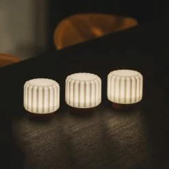 Atelier Pierre Lampes à Poser Set De 3 Lampes Dentelles 9cm Pvc Terracotta -Éclairage Soldes 2024 set de 3 lampes dentelles 9cm pvc terracotta 2