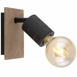 Globo Appliques Murales Et Spots Spot Mural En Bois -Éclairage Soldes 2024 spot mural en bois 2