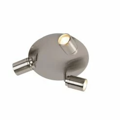 QAZQA Appliques Murales Et Spots Spot Plafond En Acier -Éclairage Soldes 2024 spot plafond en acier 4