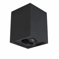 QAZQA Appliques Murales Et Spots Spot Plafond En Acier Noir -Éclairage Soldes 2024 spot plafond en acier noir 13