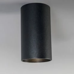 QAZQA Appliques Murales Et Spots Spot Plafond En Acier Noir -Éclairage Soldes 2024 spot plafond en acier noir 21