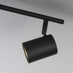 QAZQA Appliques Murales Et Spots Spot Plafond En Acier Noir -Éclairage Soldes 2024 spot plafond en acier noir 5