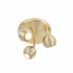 QAZQA Appliques Murales Et Spots Spot Plafond En Métal Doré/laiton -Éclairage Soldes 2024 spot plafond en metal dore laiton 4