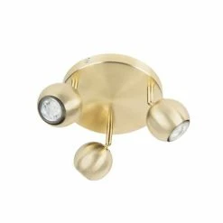 QAZQA Appliques Murales Et Spots Spot Plafond En Métal Doré/laiton -Éclairage Soldes 2024 spot plafond en metal dore laiton 5