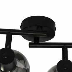 QAZQA Appliques Murales Et Spots Spot Plafond En Verre Noir -Éclairage Soldes 2024 spot plafond en verre noir 4