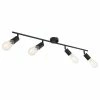 Globo Suspensions Spot Plafonnier Design Métal 4 Ampoules Noir -Éclairage Soldes 2024 spot plafonnier design metal 4 ampoules noir