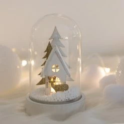 Maisons Du Monde Décorations à Poser De Noël Statuette Maisonnette Lumineuse Sous Cloche En Verre H12 -Éclairage Soldes 2024 statuette maisonnette lumineuse sous cloche en verre h12 1000 8 8 172167 5