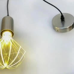 LUMISKY Lampes à Poser Support Suspension Filaire Acier Gris E27 -Éclairage Soldes 2024 support suspension filaire acier gris e27 2