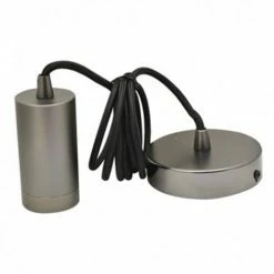 LUMISKY Lampes à Poser Support Suspension Filaire Acier Gris E27