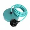 Hoopzi Suspensions Suspension 1 Fil électrique En Tissu Turquoise 3m